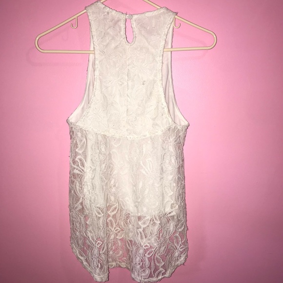 White lace tank top - Picture 2 of 3